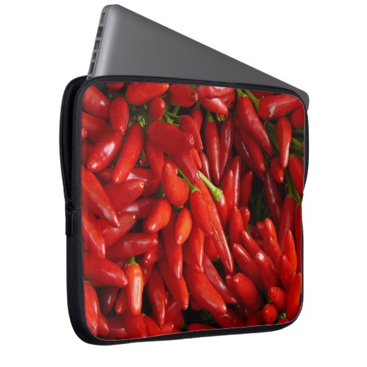 Chili-Paprikaschoten Laptopschutzhülle (Vorne Rechts)