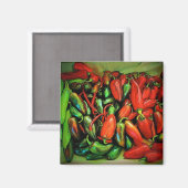 Chili Paprikaschoten Magnet (Vorderseite/Rückseite)