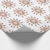 Chili Paprikaschoten Mandala Art Geschenkpapier (Ecke)