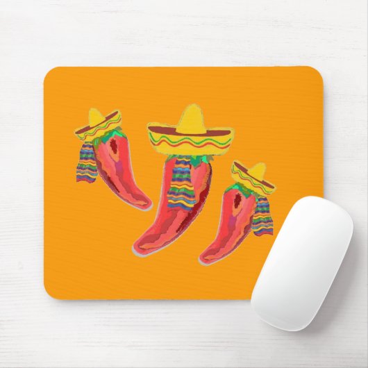Chili-Paprikaschoten Maus-Pad Mousepad (Mit Mouse)