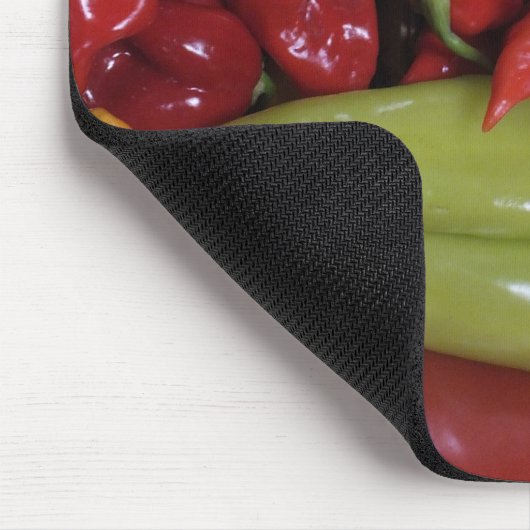 Chili-Paprikaschoten Mousepad (Ecke)