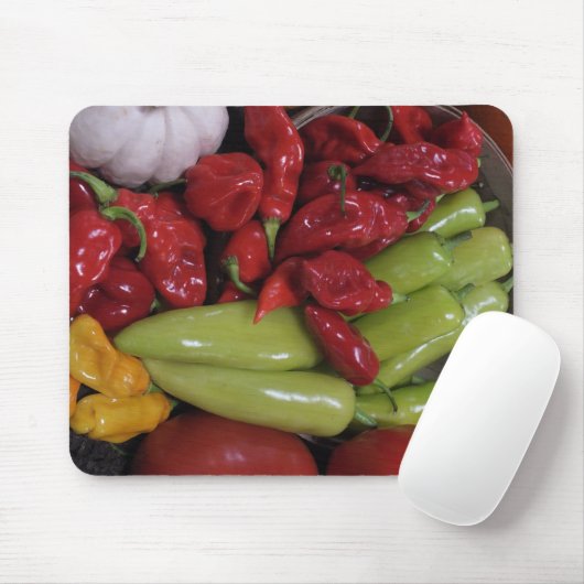 Chili-Paprikaschoten Mousepad (Mit Mouse)