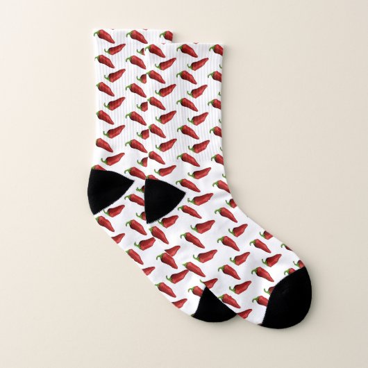 Chili-Paprikaschoten Multiprint-Socken Socken (Paar)