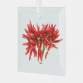 Chili-Paprikaschoten Ornament Aus Glas (Vorderseite links)