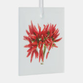 Chili-Paprikaschoten Ornament Aus Glas (Vorderseite Rechts)