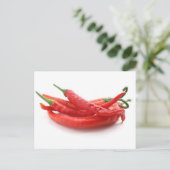 Chili-Paprikaschoten Postkarte (Stehend Vorderseite)
