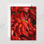 Chili-Paprikaschoten Postkarte (Vorne/Hinten)