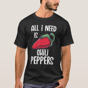 Chili Paprikaschoten Red Hot Spicy Pfeffer essen M T-Shirt