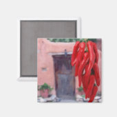 Chili Paprikaschoten Ristra Magnet (Vorderseite/Rückseite)
