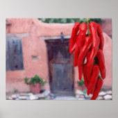 Chili Paprikaschoten Ristra Poster (Vorne)