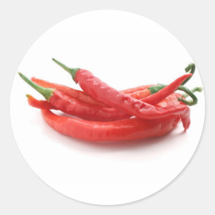 Chili-Paprikaschoten Runder Aufkleber