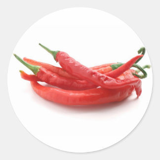 Chili-Paprikaschoten Runder Aufkleber