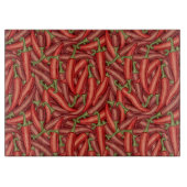 Chili-Paprikaschoten Schneidebrett (Vorderseite)