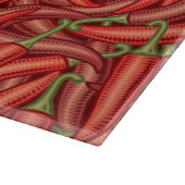 Chili-Paprikaschoten Schneidebrett (Ecke)