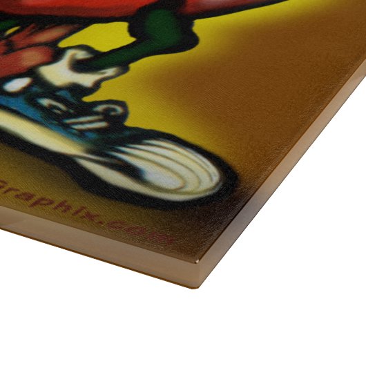 Chili Paprikaschoten Schneidebrett (Ecke)