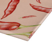 Chili-Paprikaschoten Schneidebrett (Ecke)