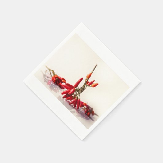 Chili-Paprikaschoten Serviette (Ecke)
