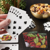 Chili-Paprikaschoten Spielkarten (In Situ)