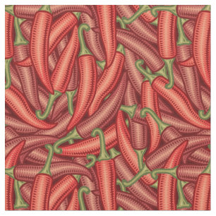 Chili-Paprikaschoten Stoff