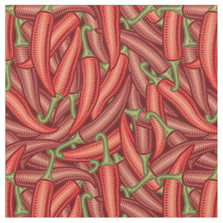 Chili-Paprikaschoten Stoff