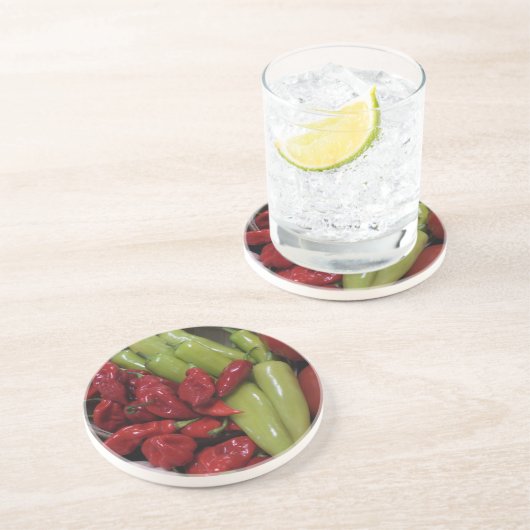 Chili-Paprikaschoten Untersetzer (Seite)