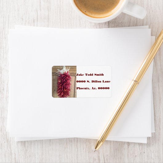 CHILI PEPPER ADRESSAUFKLEBER (Insitu)