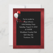 Chili Pepper Birthday Party Einladung (Rückseite)