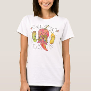 Chili Pepper, Bohnen, Cinco de Mayo T-Shirt