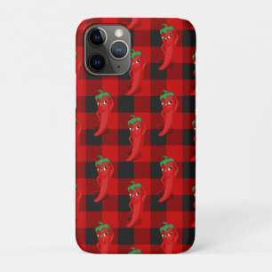 Chili Pepper Buffalo Kariertes Muster Schwarz und  Case-Mate iPhone Hülle