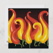 Chili Pepper Einladung (Vorne/Hinten)