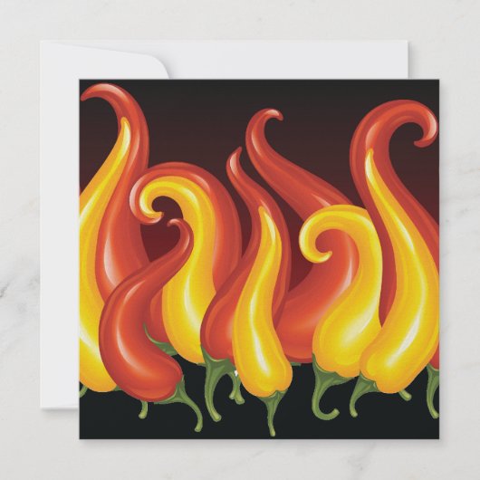 Chili Pepper Einladung (Vorderseite)