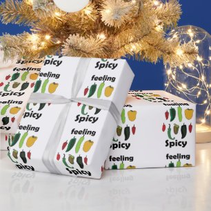 Chili Pepper Feeling Spicy Fiesta-Party Geschenkpapier