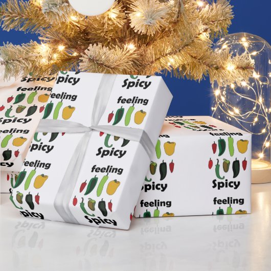 Chili Pepper Feeling Spicy Fiesta-Party Geschenkpapier (Feiertage)