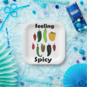Chili Pepper Feeling Spicy Fiesta-Party Pappteller (Party)