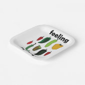 Chili Pepper Feeling Spicy Fiesta-Party Pappteller (Gewinkelt)