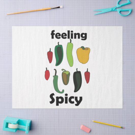 Chili Pepper Feeling Spicy Fiesta-Party Seidenpapier (Basteln)