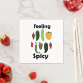 Chili Pepper Feeling Spicy Fiesta Party Serviette (Beispiel)