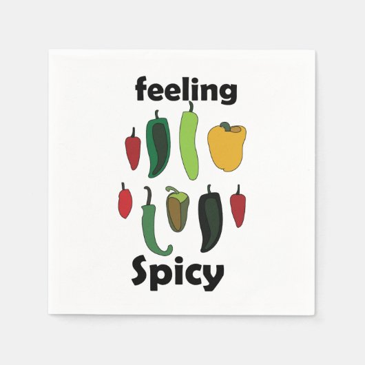 Chili Pepper Feeling Spicy Fiesta Party Serviette (Vorderseite)