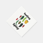 Chili Pepper Feeling Spicy Fiesta Party Serviette (Ecke)