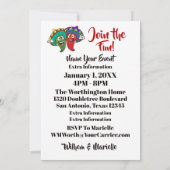 Chili Pepper Feliz Navidad Einladung (Rückseite)