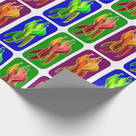 Chili Pepper Geschenkpapier (Ecke)