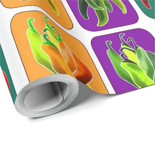 Chili Pepper Geschenkpapier (Rolleneckpunkt)