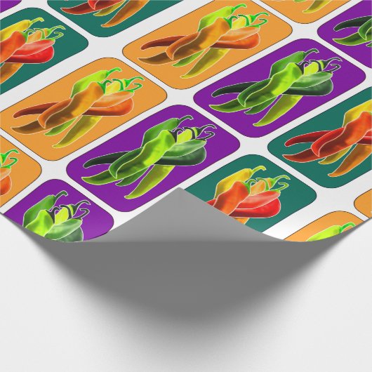 Chili Pepper Geschenkpapier (Ecke)