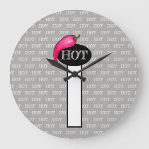 Chili pepper große wanduhr