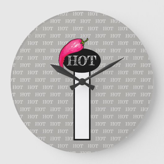 Chili pepper große wanduhr (Vorderseite)