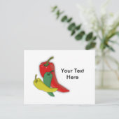 Chili Pepper Group Postkarte (Stehend Vorderseite)