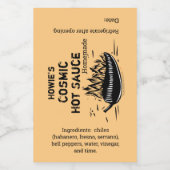 Chili Pepper hausgemachte Hot Sauce Custom Weinetikett (Einzelnes Label)