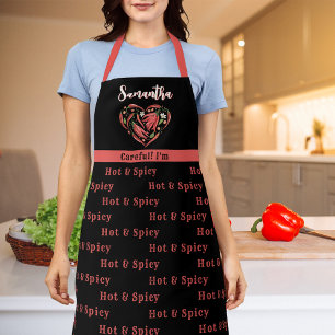 Chili Pepper Heiß Scharfe Paprika Chili Kochen Che Schürze