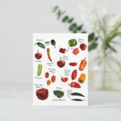 Chili Pepper ID Postkarte (Stehend Vorderseite)