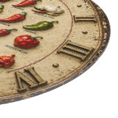 Chili Pepper Kitchen Rustic Farmhouse Chef Gift Schneidebrett (Ecke)